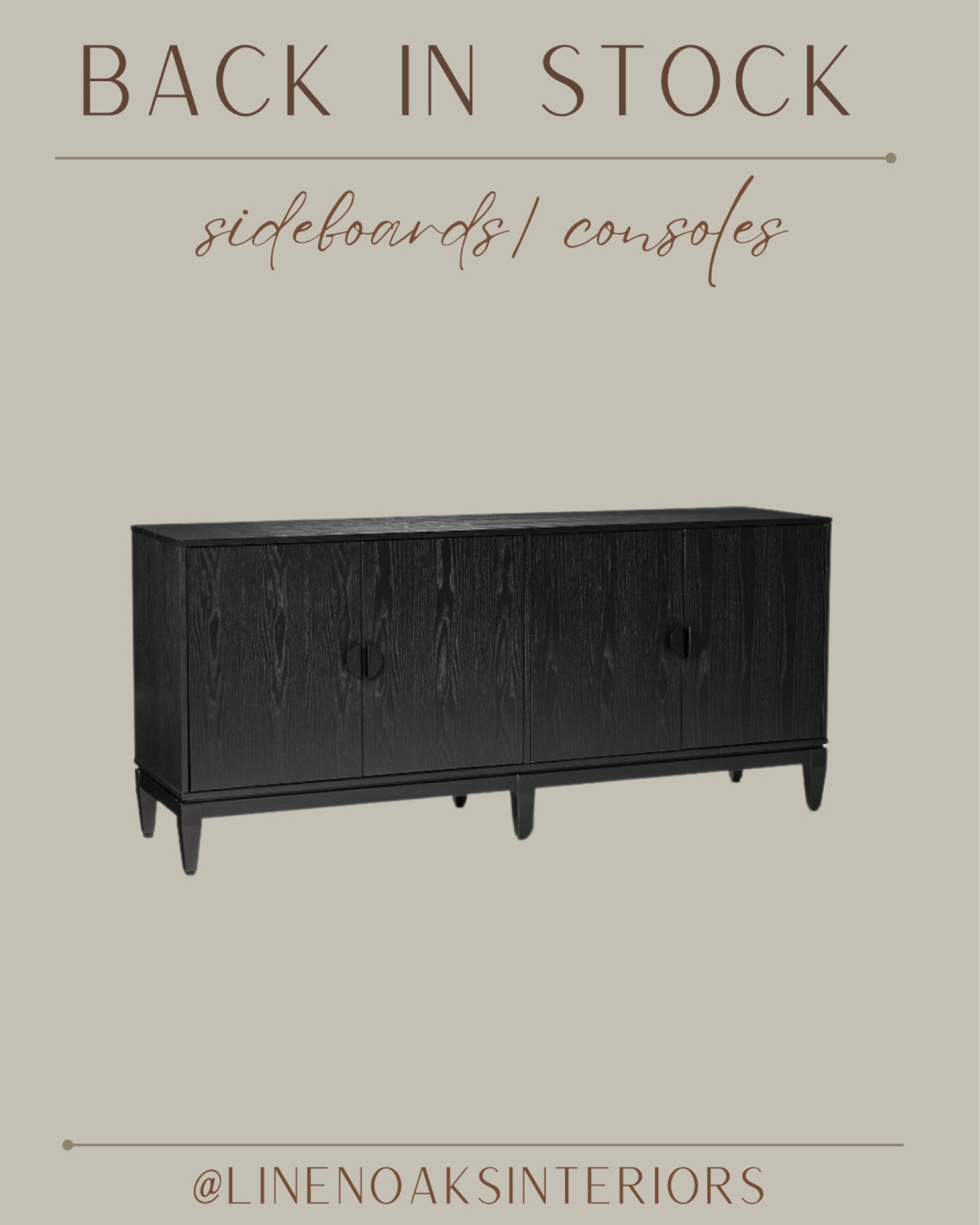 Black sideboard/ console
Black console tables
Console table

#LTKHoliday #LTKCyberWeek #LTKhome