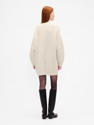 Oversized Turtleneck Mini Sweater Dress | Gap (US)