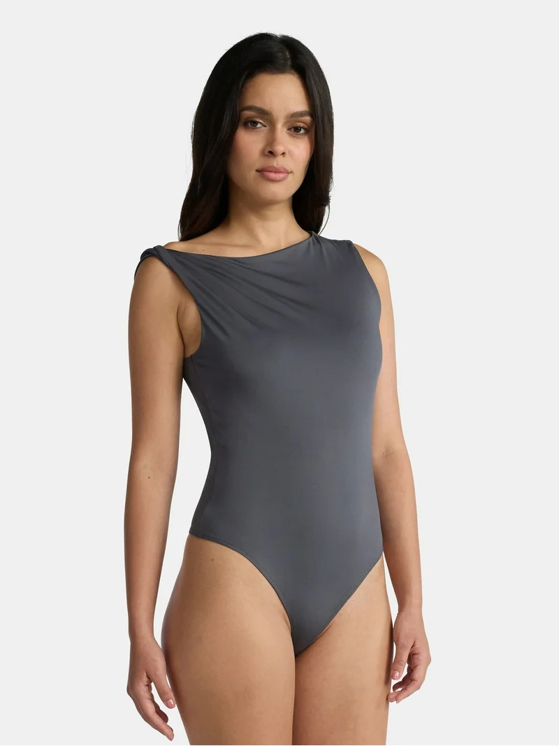 Madden NYC Women's Twist Bodysuit, Sizes XXS-XXL | Walmart (US)