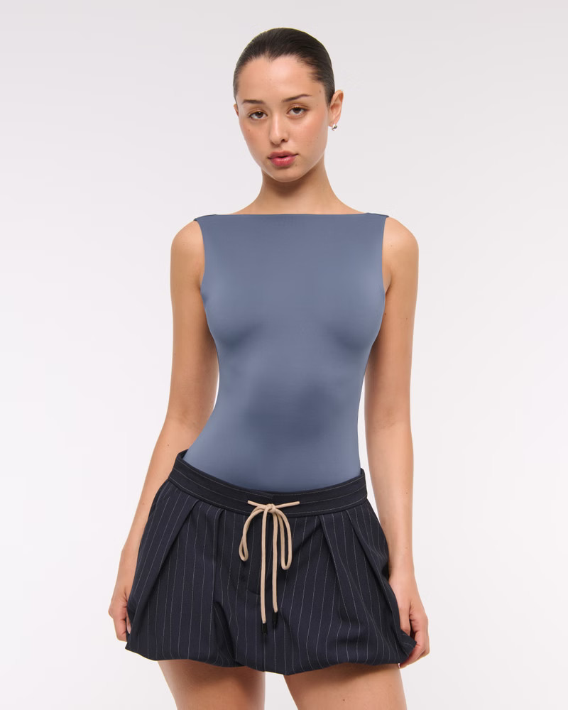 Women's Sculpt Matte Seamless Slash Scoop-Back Bodysuit | Women's Tops | Abercrombie.com | Abercrombie & Fitch (US)