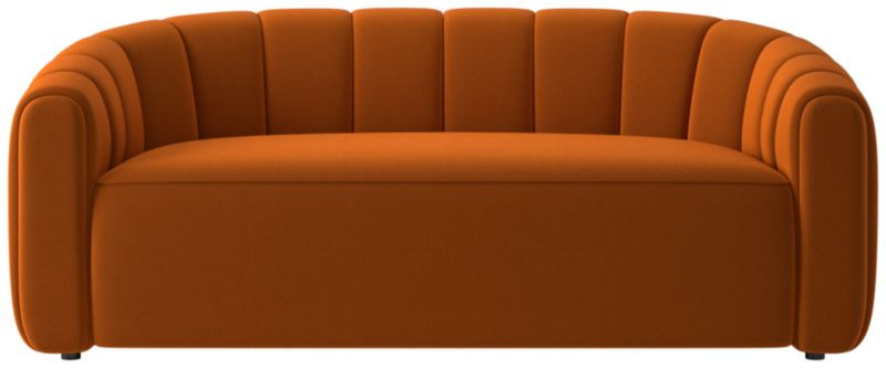 Fitz Loveseat Luca Russet | CB2 | CB2