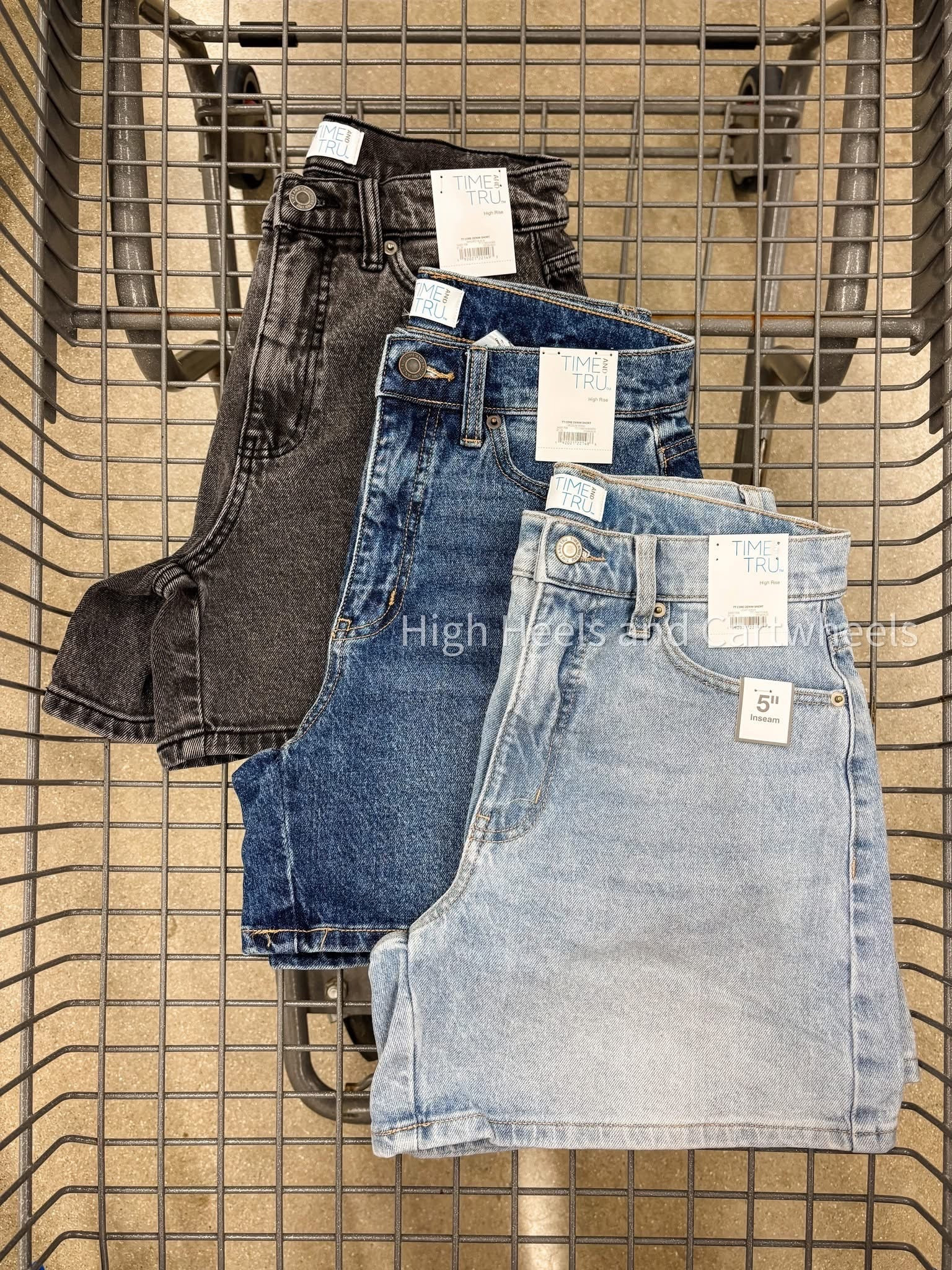 New 5” inseam jean shorts from Walmart! 