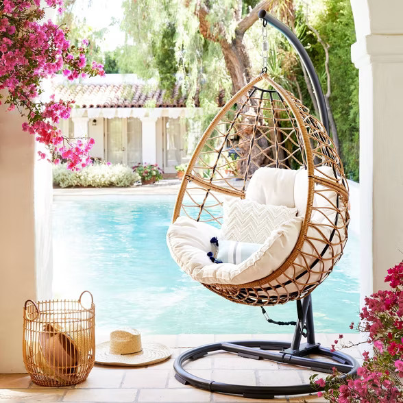 Britanna Patio Hanging Egg Chair - Natural - Opalhouse™ | Target