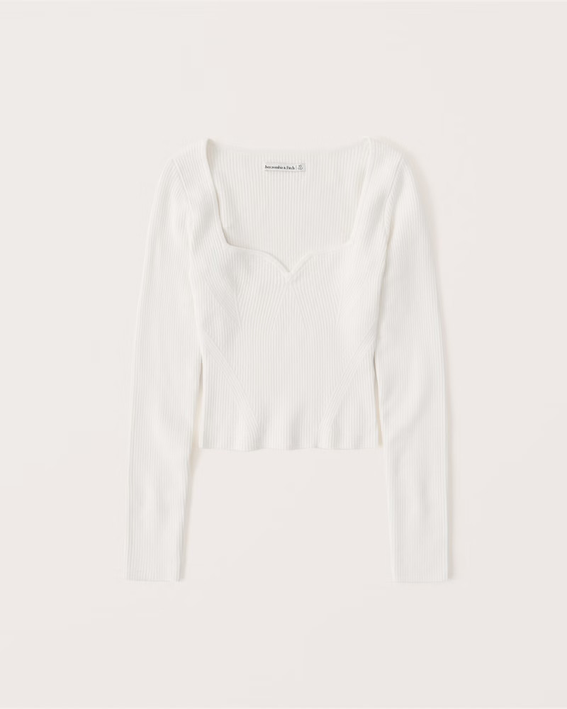 Women's Date Night Sweetheart Sweater | Women's Fall Outfitting | Abercrombie.com | Abercrombie & Fitch (US)