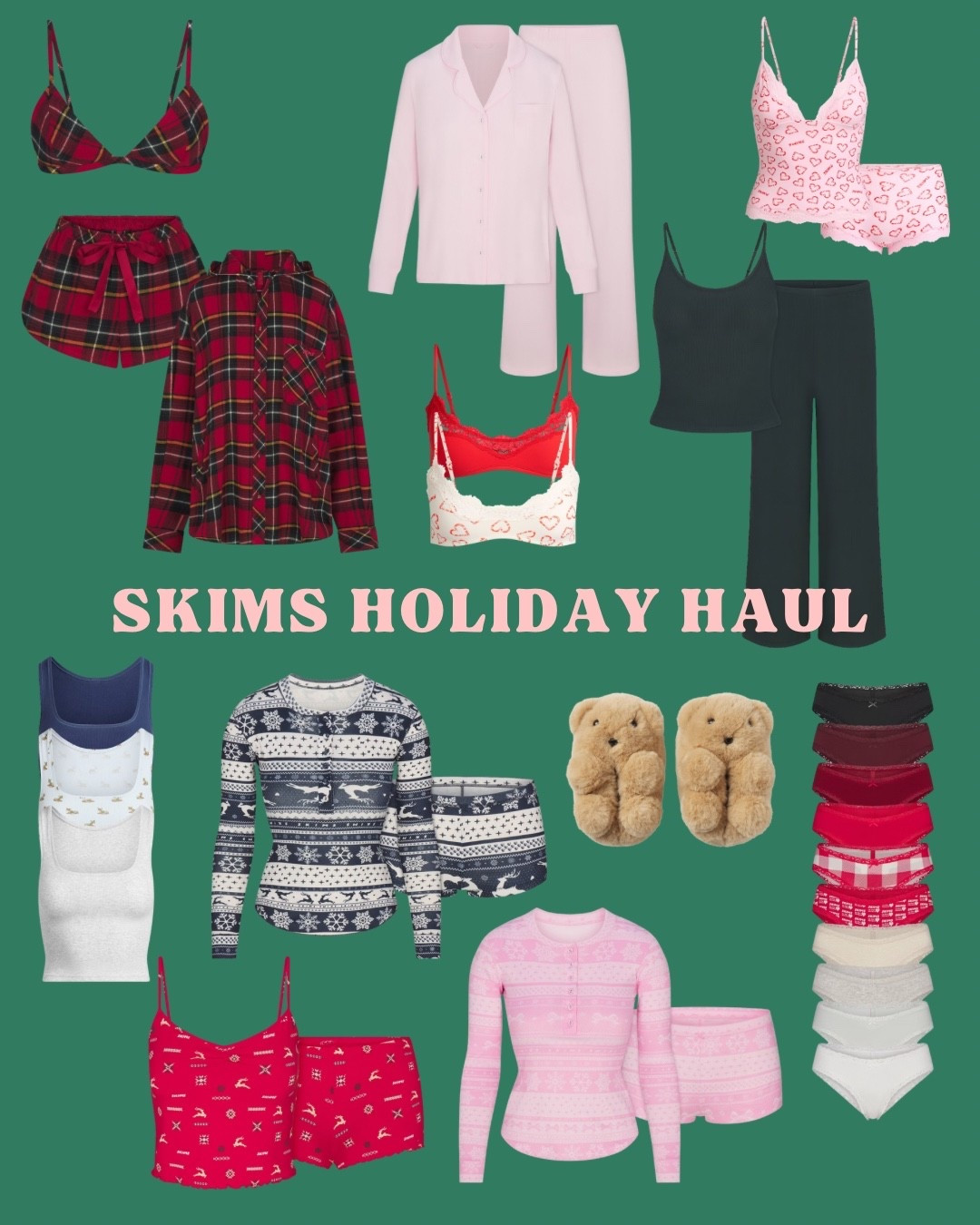 everything I ordered from the skims holiday collection 🧸

#LTKFindsUnder100 #LTKGiftGuide #LTKHoliday