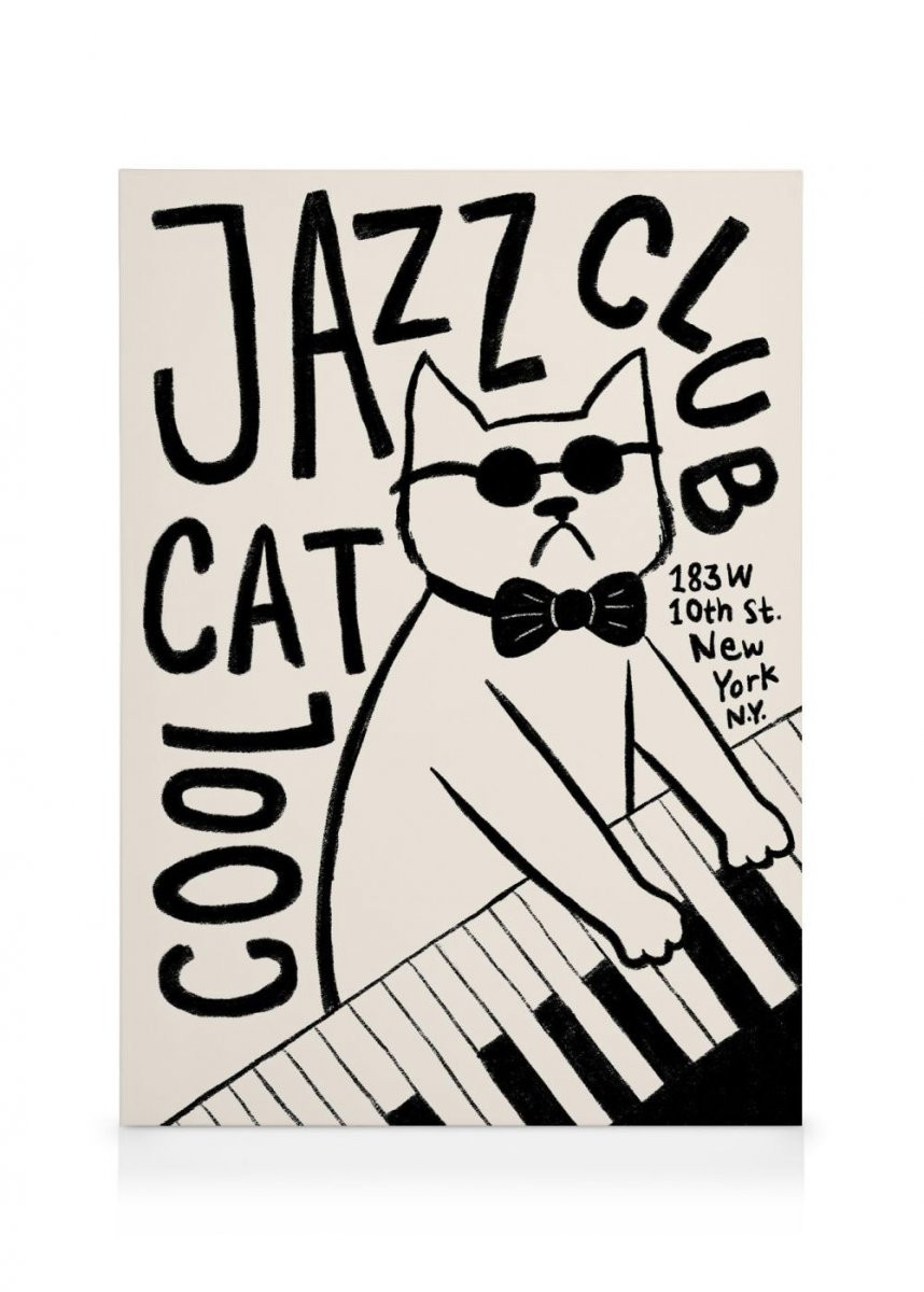 Cool Cat Jazz Club Canvas | Desenio