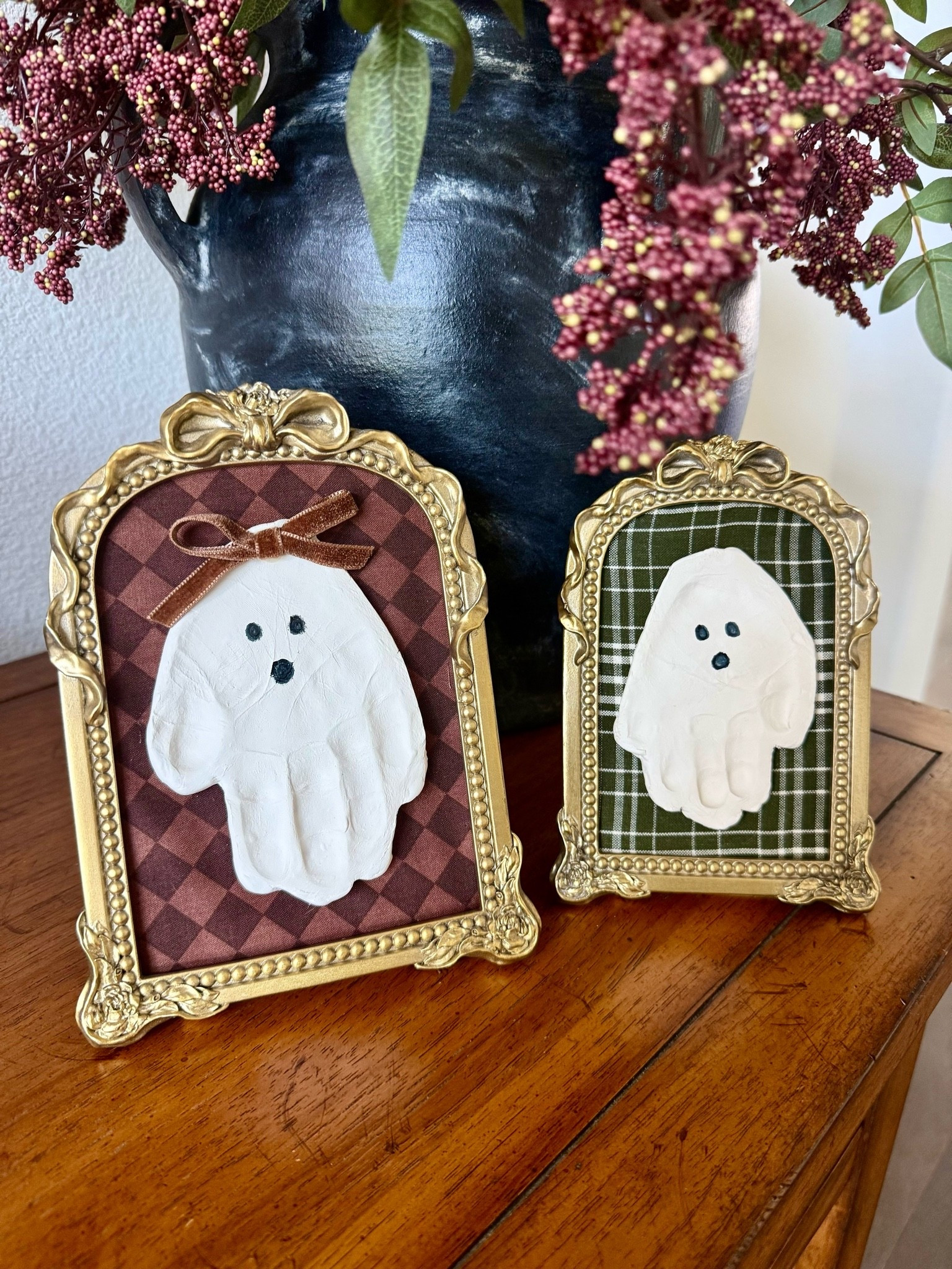 Fall craft - fabric used for these was from Hobby Lobby! 
Handprint ghost
Heirloom family fall diy

#LTKSeasonal #LTKKids #LTKBaby