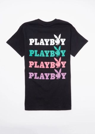 Black Playboy Stacked Graphic Tee | rue21