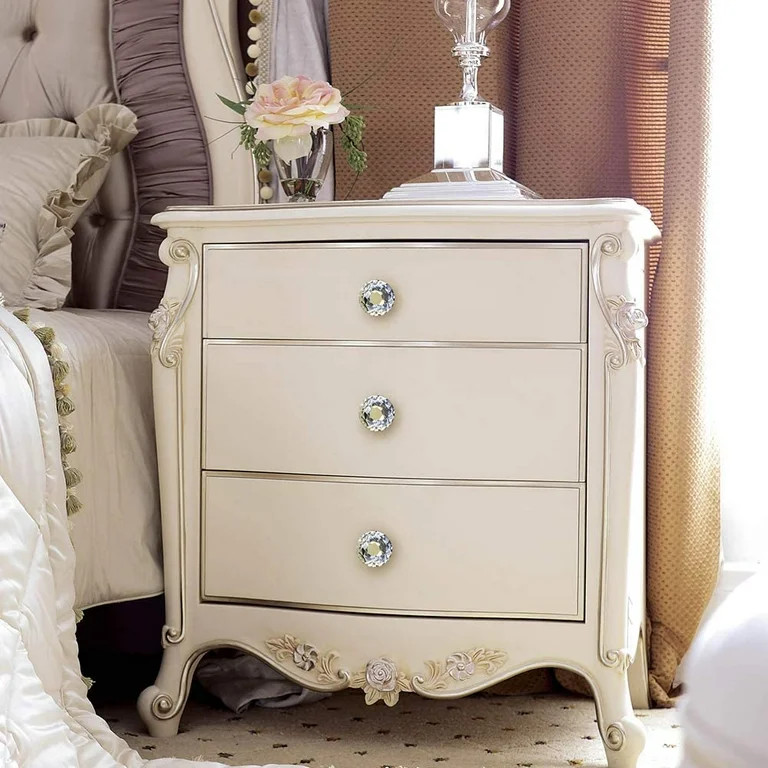 [12 PCS] 30mm Crystal Clear Glass Cabinet Drawer Pulls Golden Base, Tomorotec Diamond Shape Cupbo... | Walmart (US)