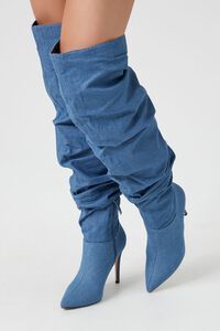 Denim Knee-High Stiletto Boots | Forever 21 (US)