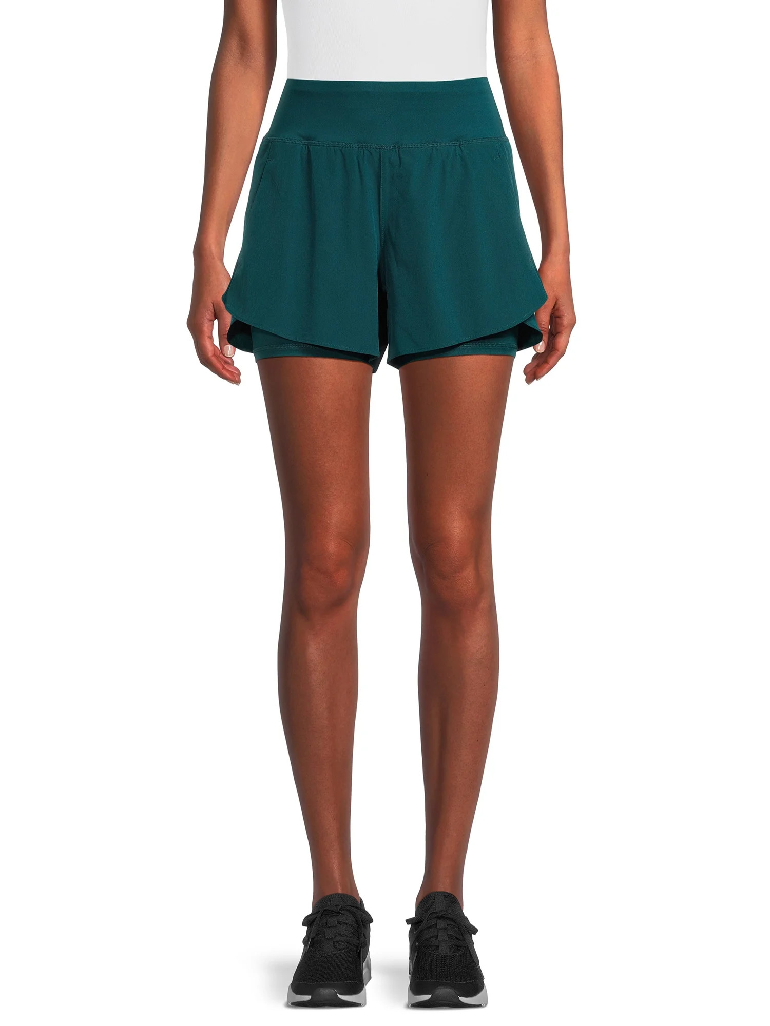 Avia Women's Compression Waist Run Shorts, Sizes XS-XXXL | Walmart (US)