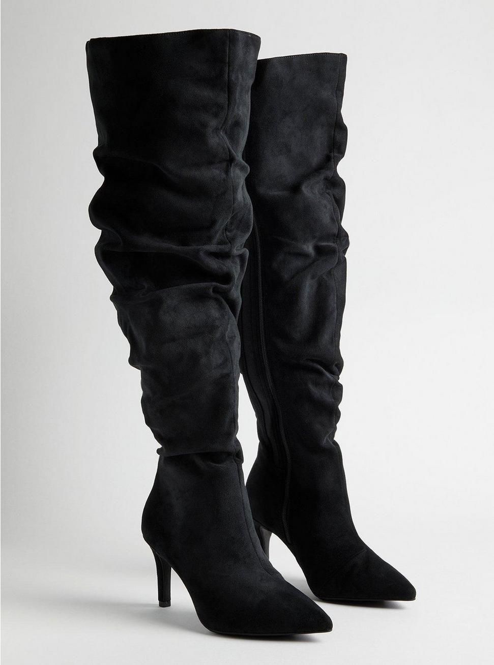 Over-The-Knee Stiletto Slouch Boot (WW) | Torrid (US & Canada)