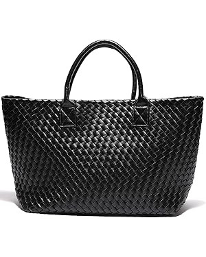 Woven Bag Shopper Bag Travel Handbags and Purses Women Tote Bag Large Capacity Shoulder Fashion B... | Amazon (US)