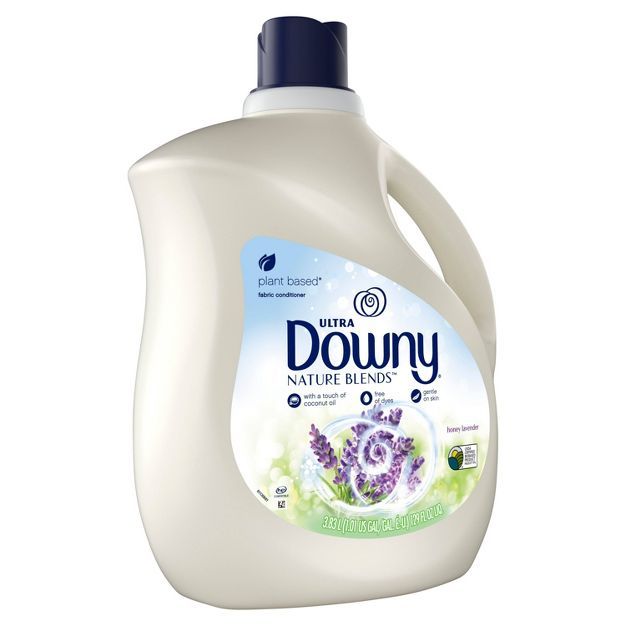 Downy Nature Blends Honey Lavender Scent Liquid Fabric Conditioner and Fabric Softener -129 fl oz | Target