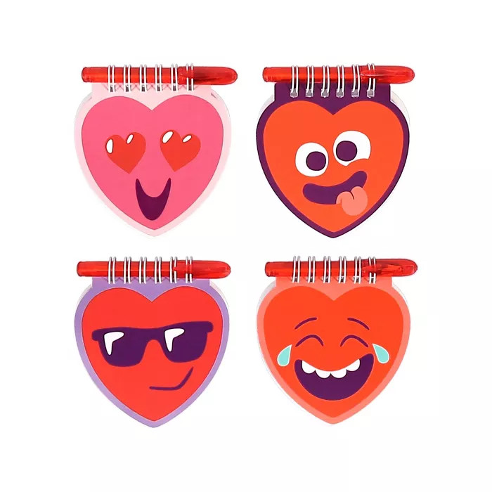 8ct Mini Kids Valentine's Day Spiral Notebook with Ballpoint Pen - Spritz™ | Target