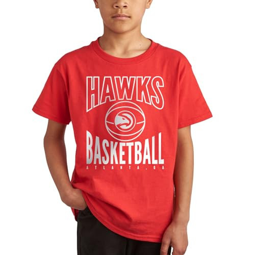 Atlanta Hawks NBA Team Basketball - Kids Short Sleeve Fan T-Shirt for Boys and Girls | Amazon (US)