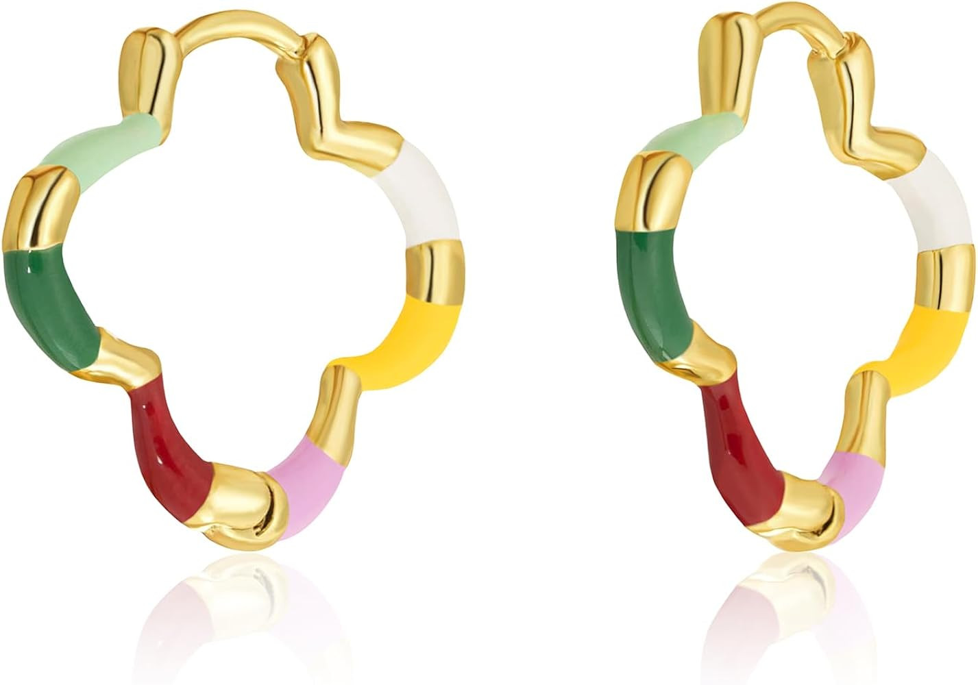 Milan Chiva 14K Gold Plated Small Huggie Dangle Earrings | Lightweight Trendy Heart Dainty Jewelr... | Amazon (US)