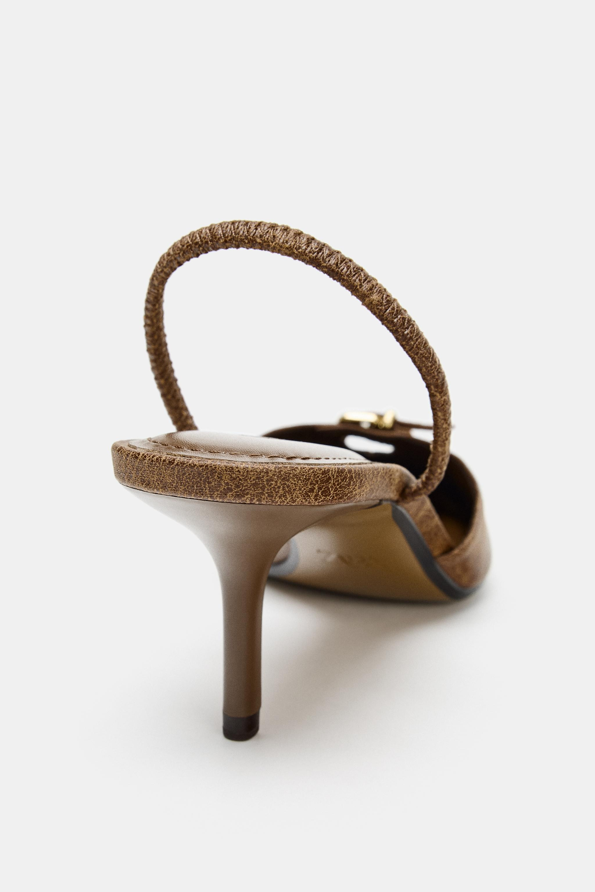 BUCKLED SLINGBACK SHOES | Zara UK