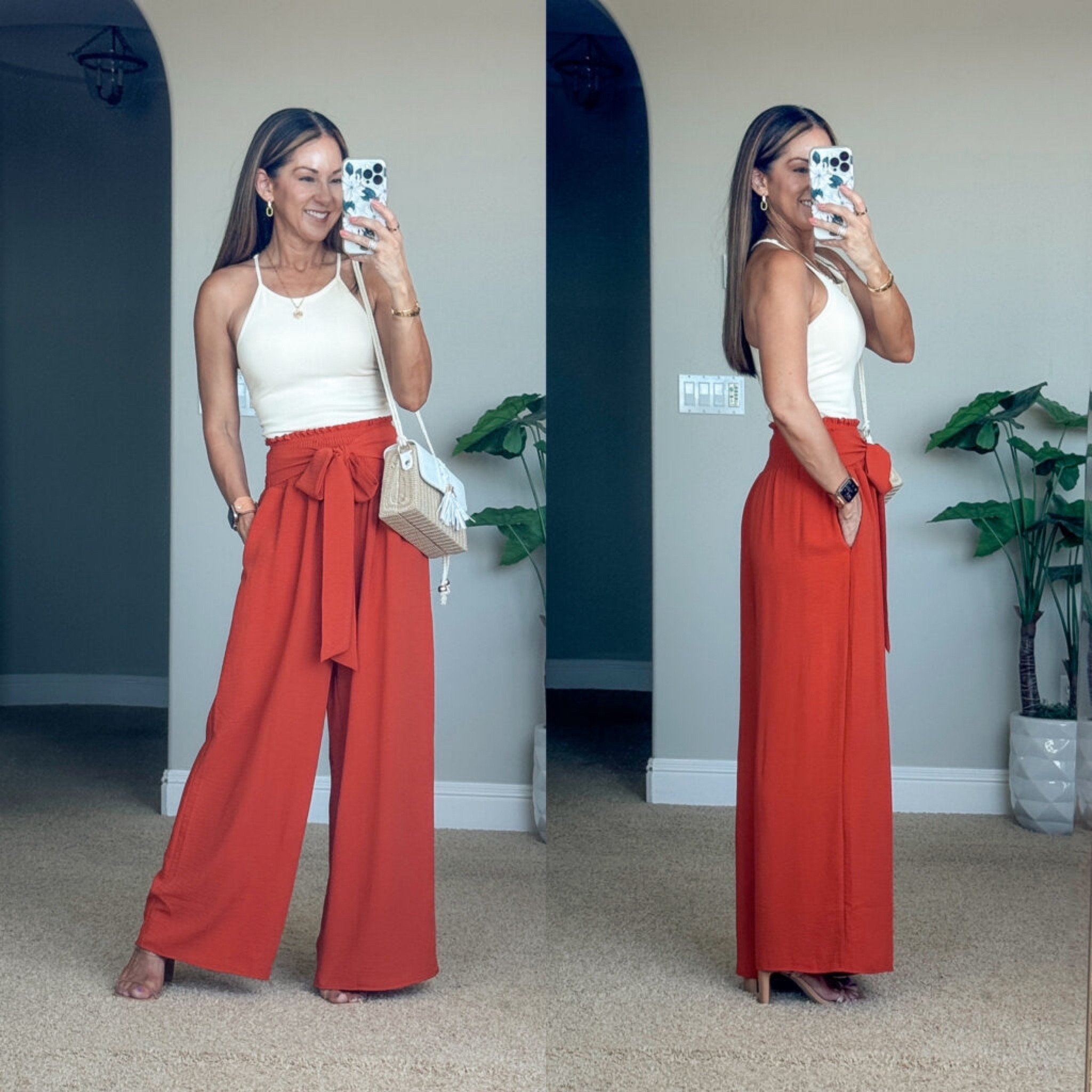 Elevated Outfit Idea

I am wearing a size S tank top and S pants - TTS 

wide leg pants  outfit inspo  everyday casual  petite friendly  straw purse  vacation inspo  red pants  tank top  EverydayHolly 

#LTKstyletip #LTKSeasonal