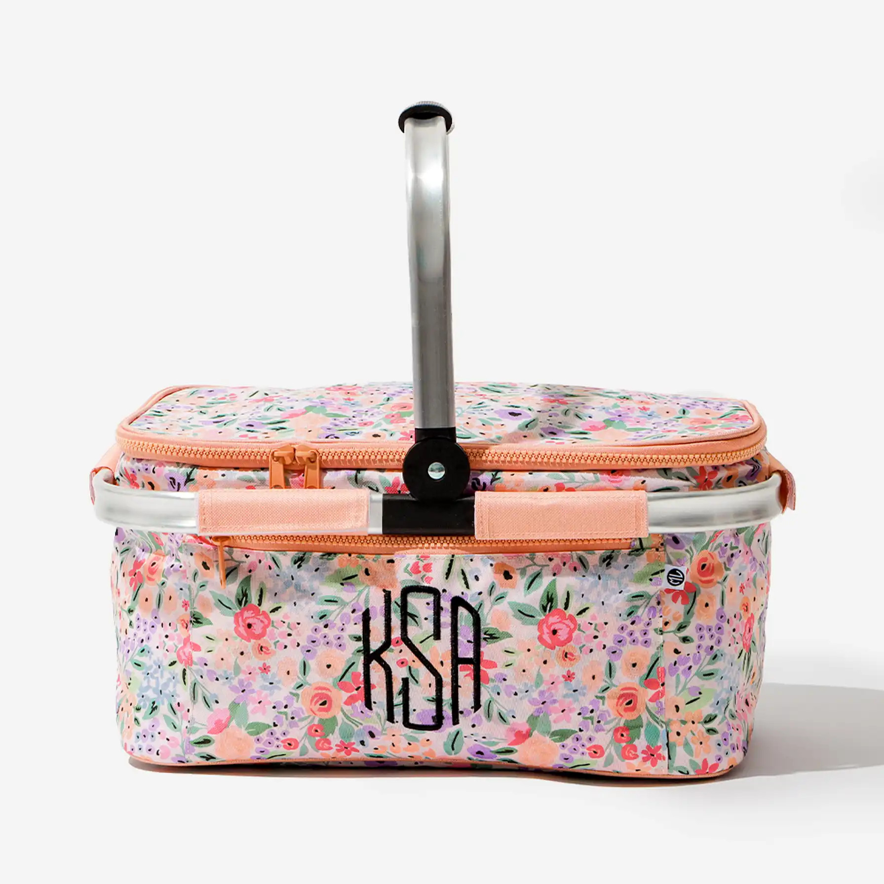 Monogrammed Insulated Picnic Basket | Marleylilly