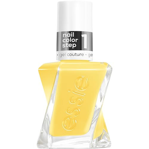essie Gel Couture Nail Polish, Long Lasting Yellow Nail Polish, Vegan, Rev It Up, 0.46 fl oz | Amazon (US)