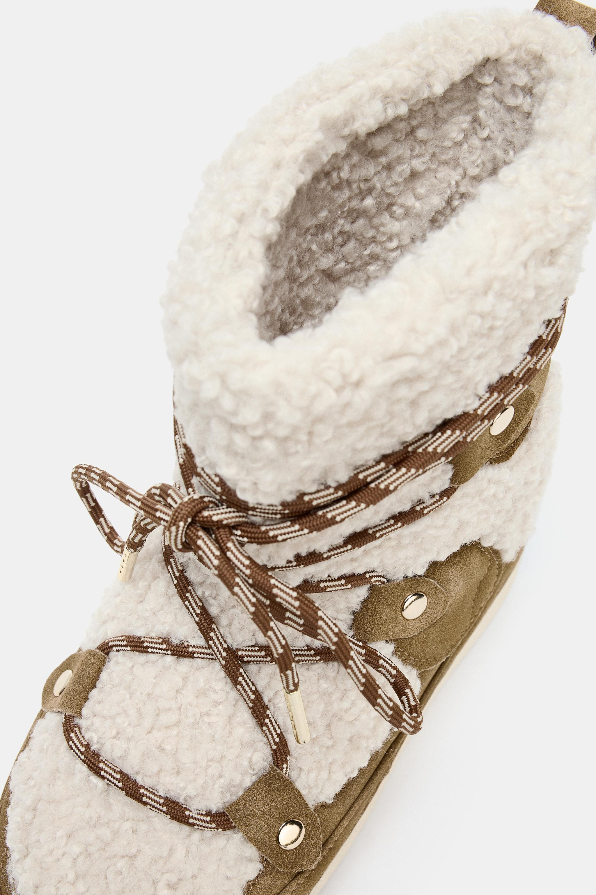 CONTRASTING ANKLE BOOTS SKI COLLECTION | Zara Canada