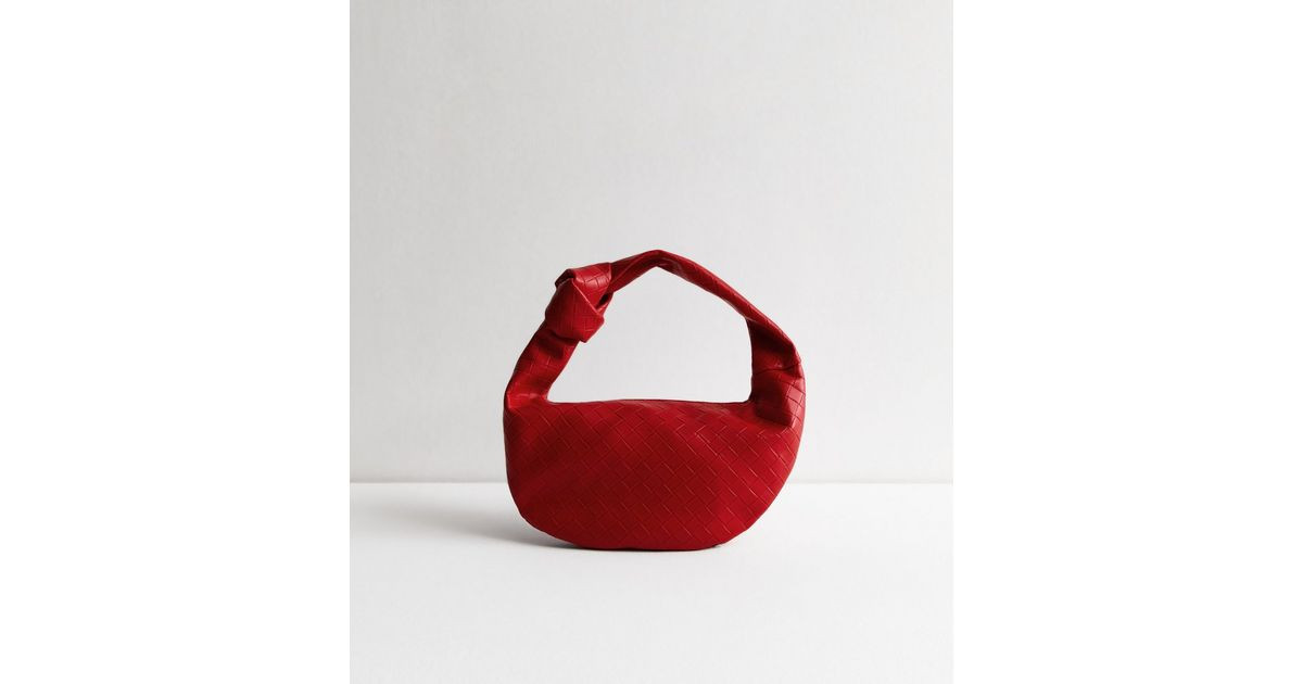 Red Woven Leather Look Mini Top Handle Bag
						
						Add to Saved Items
						Remove from Save... | New Look (UK)