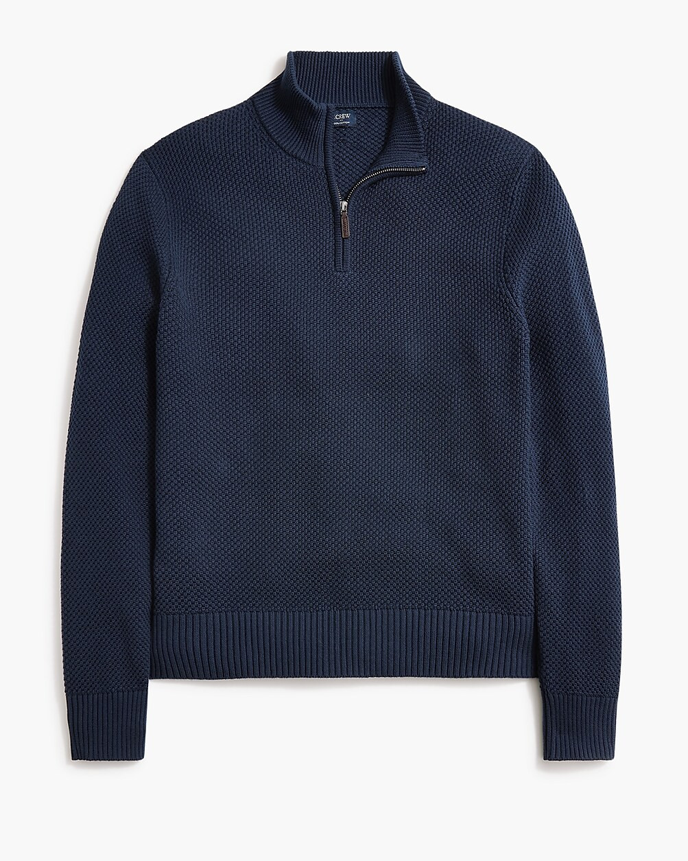 Piqué half-zip pullover | J.Crew Factory