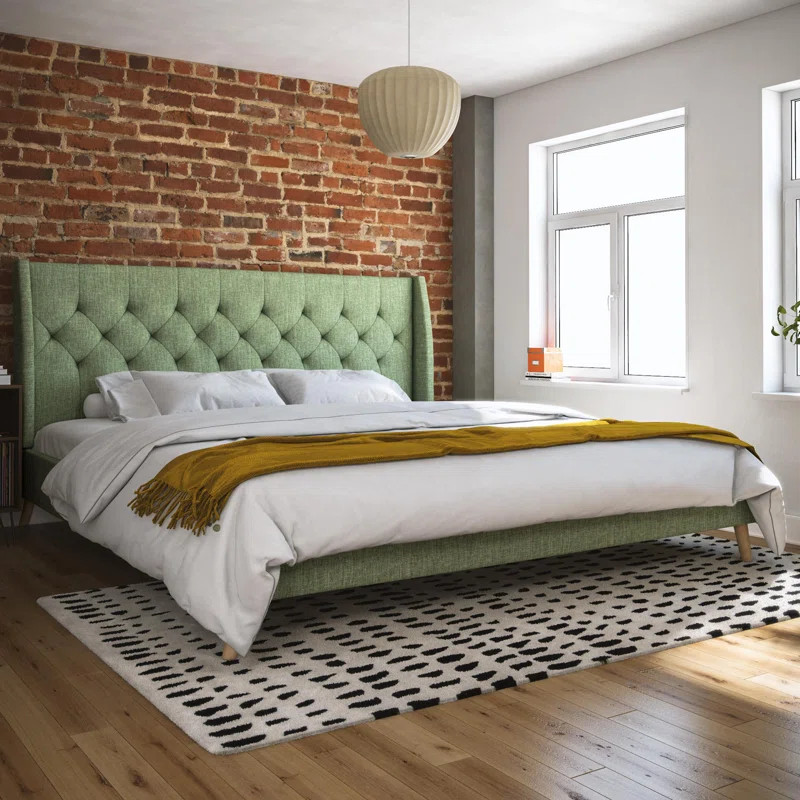 Her Majesty Tufted Upholstered Low Profile Platform Bed | Wayfair North America