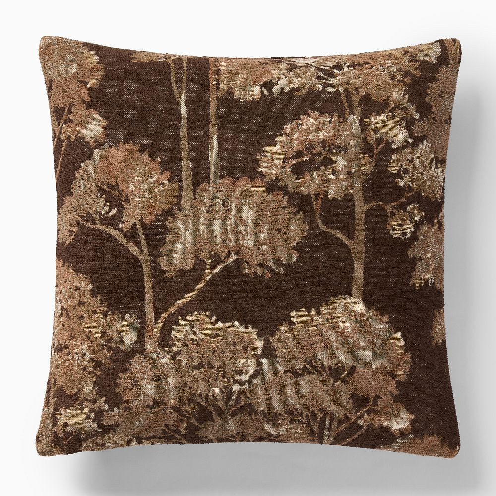 Chenille Jacquard Treescape Pillow Cover | West Elm (US)