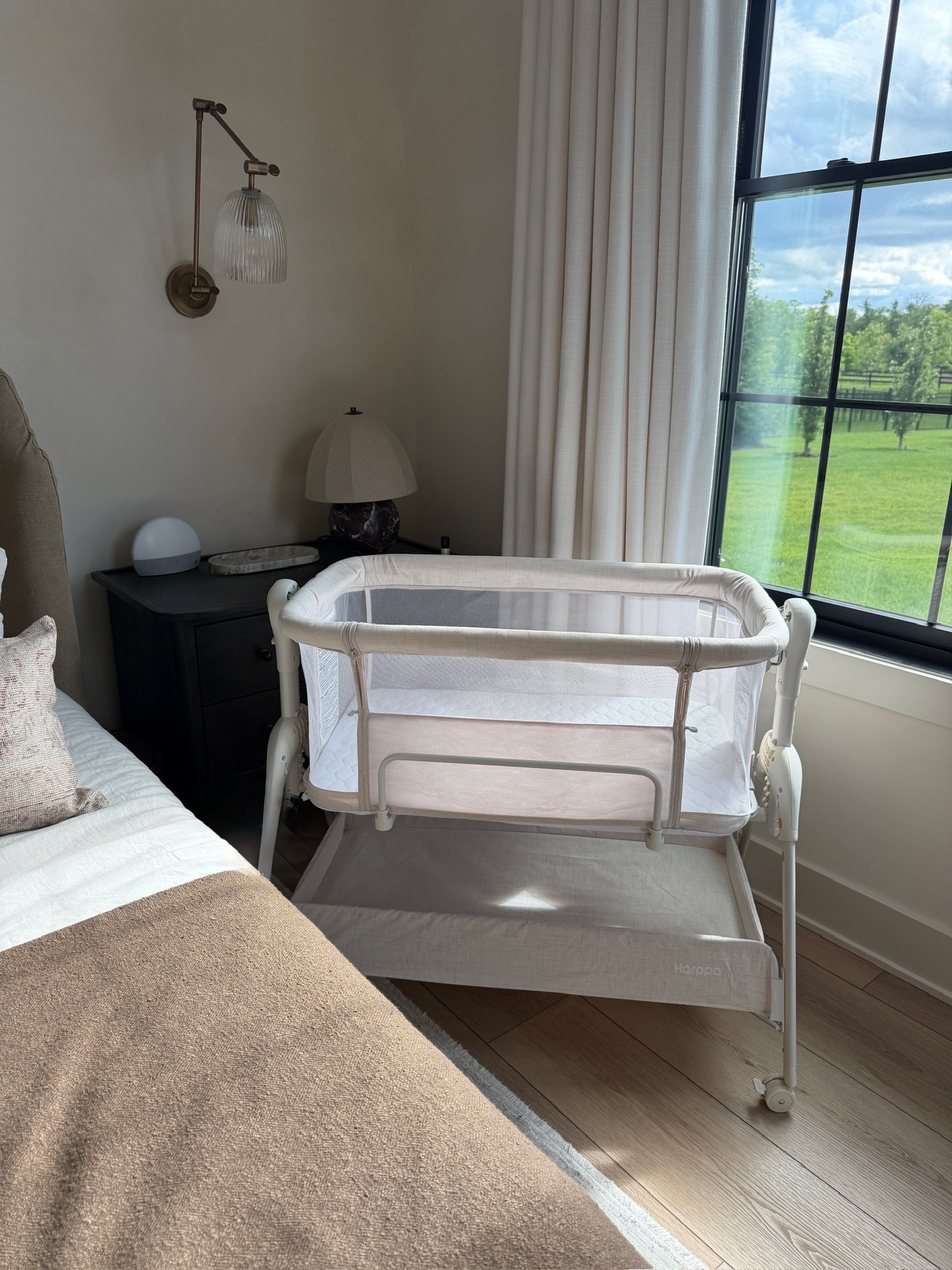 Bassinet setup in our primary bedroom! #kathleenpost

#LTKBaby #LTKmomlife