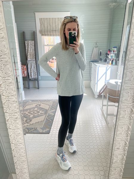 Love this sporty outfit idea if you're looking for new athleisure and athletic wear. Featuring my on cloud shoes, lululemon align leggings, and long sleeve workout top. 
5/10

#LTKstyletip #LTKfindsunder100 #LTKfitness