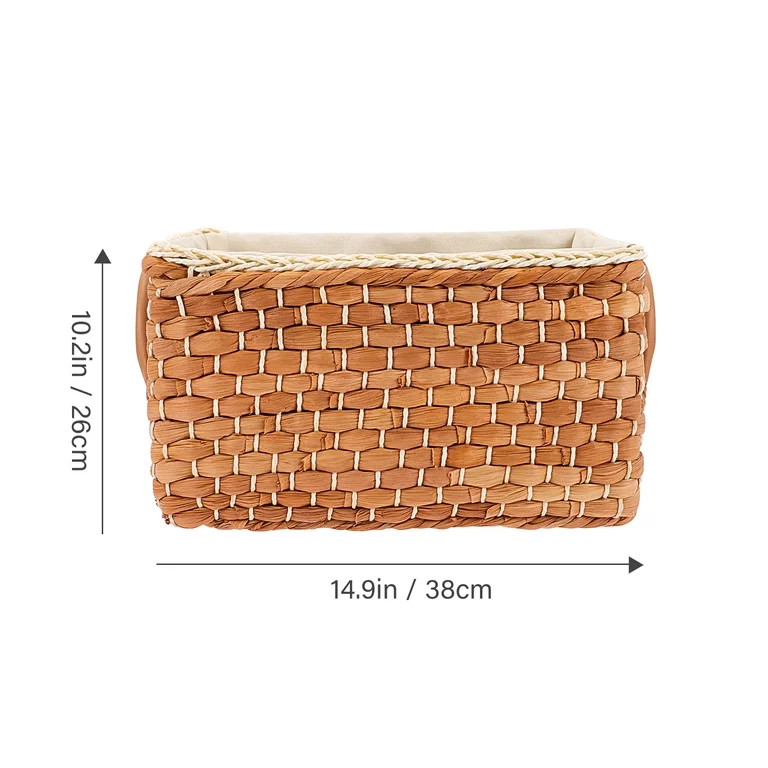 unbranded Storage Basket for Table Woven Rope Big Wicker Blankets Coffee | Walmart (US)