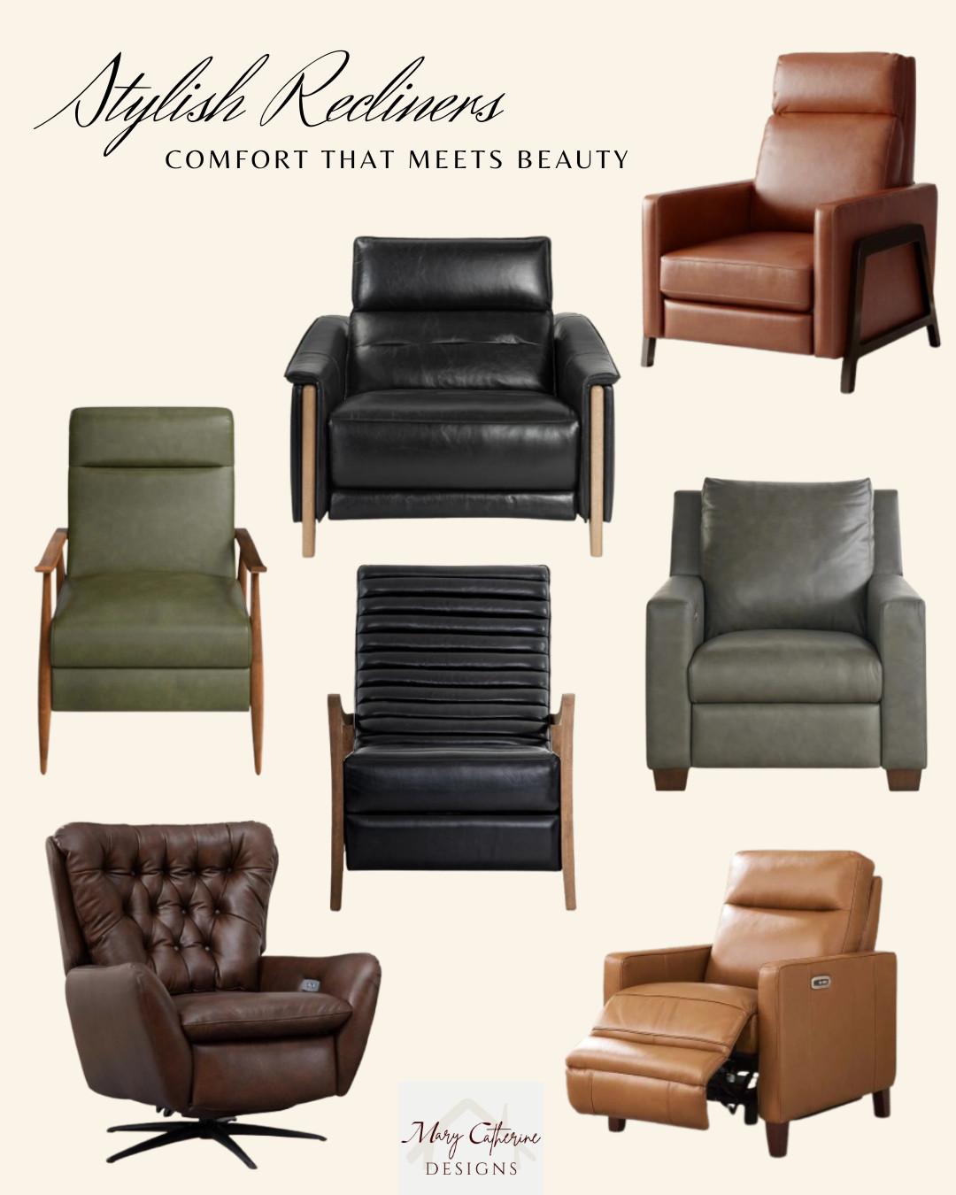 Some of my favorite recliner options. Where comfort meets style. 
#interiordesign
#homedecor
#homestyling

 

#LTKHome