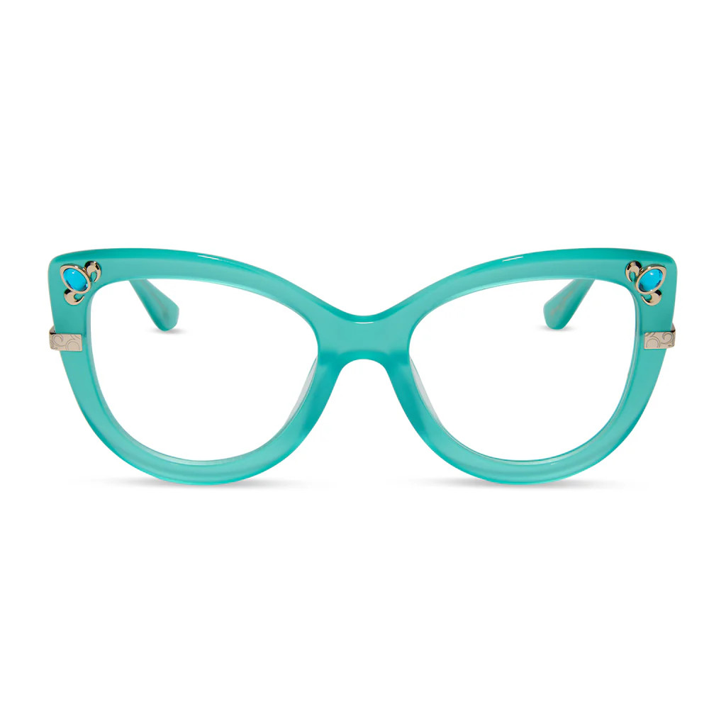 DISNEY PRINCESS - JASMINE + TEAL + CLEAR GLASSES | DIFF Eyewear