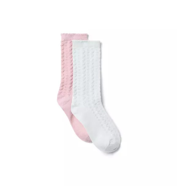 Sparkle Pointelle Sock 2-Pack | Janie and Jack