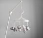 Knit Animal Friends White Musical Crib Mobile | Pottery Barn Kids