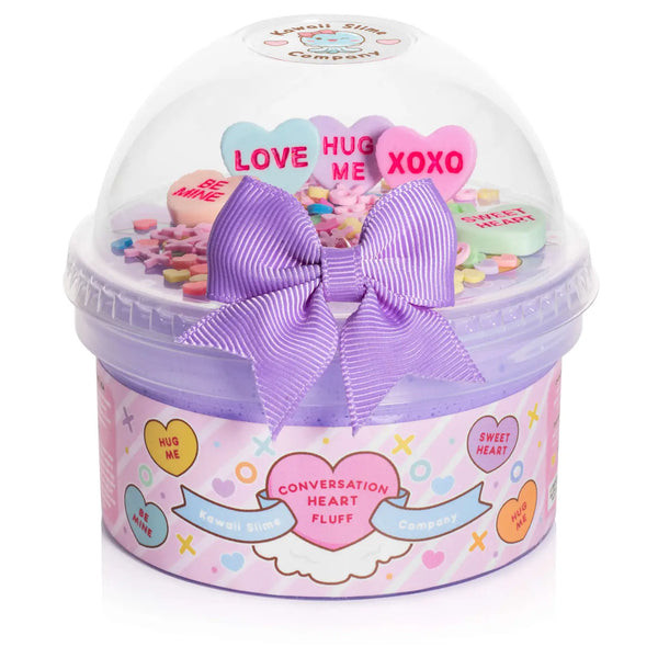 Conversation Heart Fluff Slime by The Kawaii Company | Mochi Kids