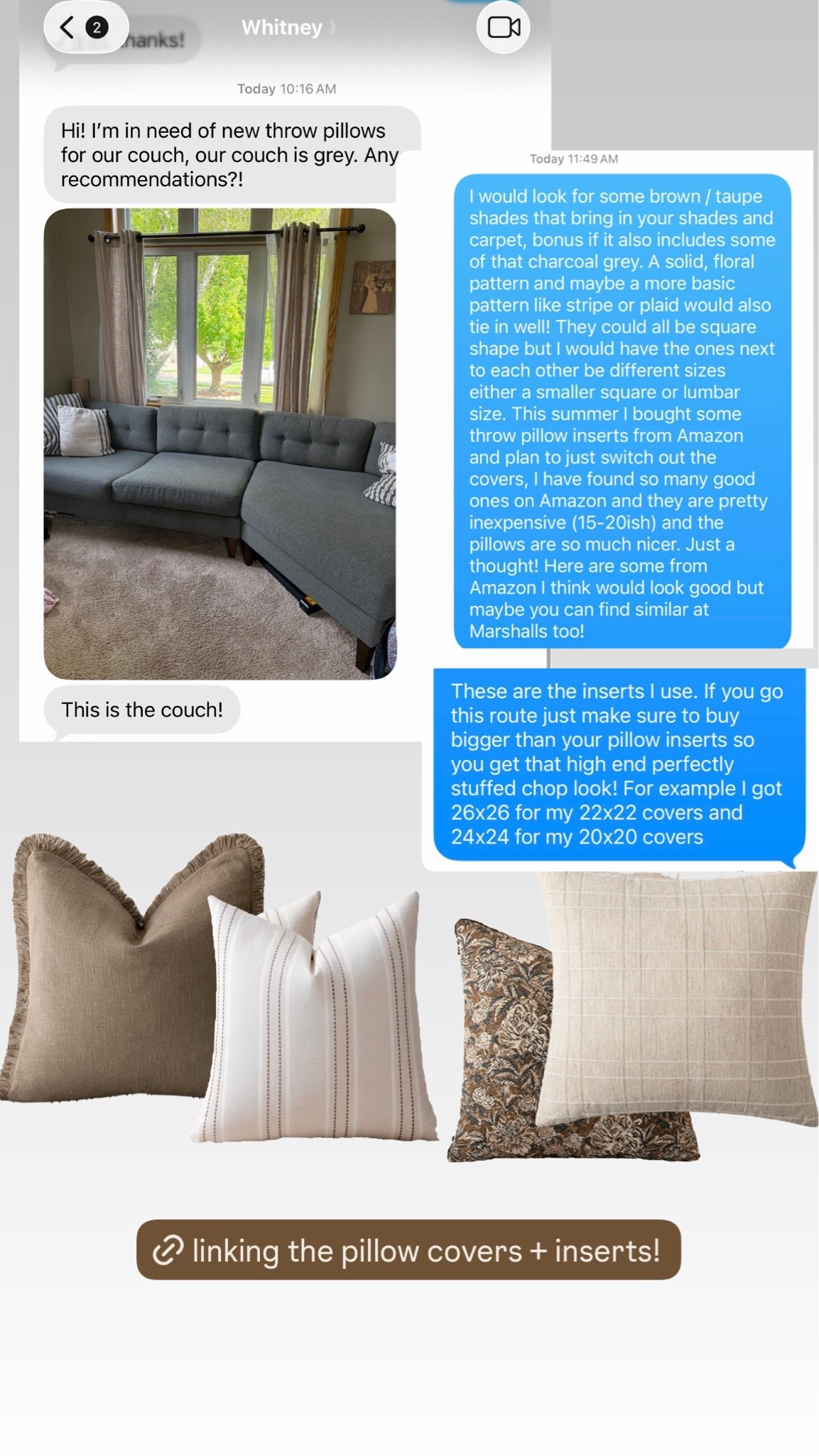 Affordable fall throw pillows! 

Fall pillow cover / pillow inserts

#LTKHome #LTKSaleAlert #LTKSeasonal