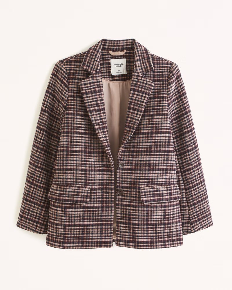 Women's Heavyweight Wool-Blend Blazer Coat | Women's Coats & Jackets | Abercrombie.com | Abercrombie & Fitch (US)