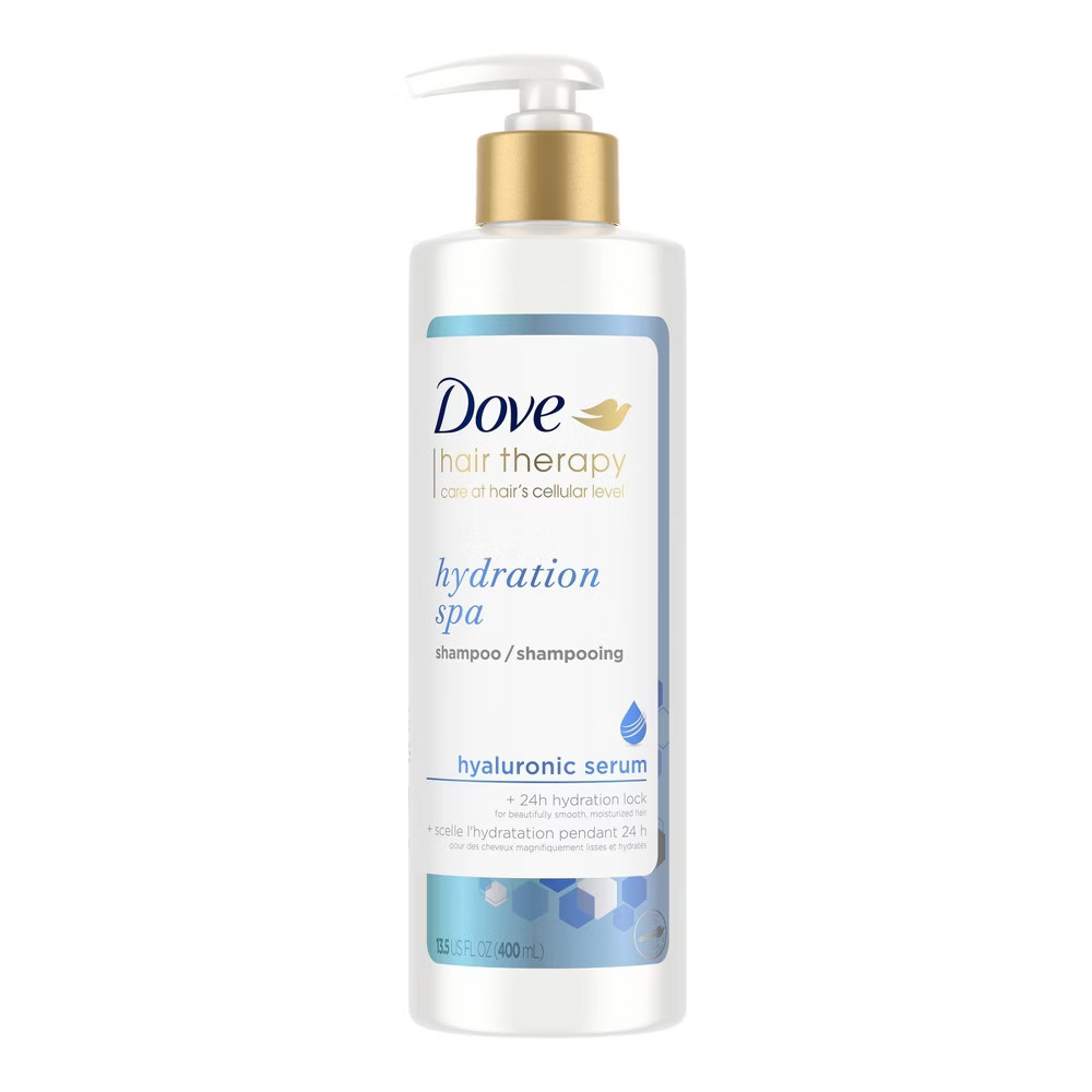 Dove Beauty Hair Therapy Hydration Spa with Hyaluronic Serum Moisturizing Shampoo - 13.5 fl oz | Target