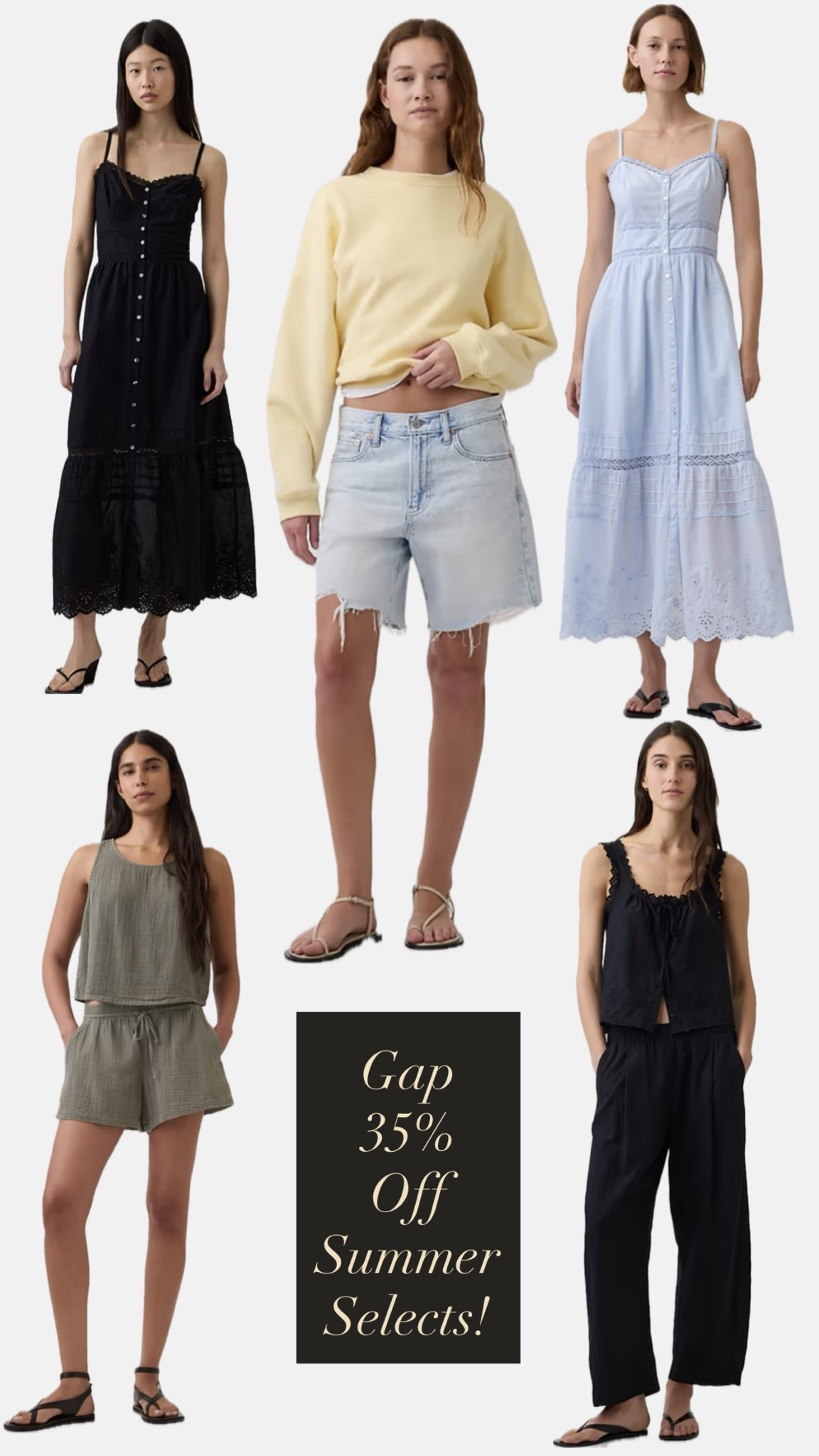 Linen barrel pants, amazing denim bermudas, and the perfect summer dress — daily edit cover from Found by Em