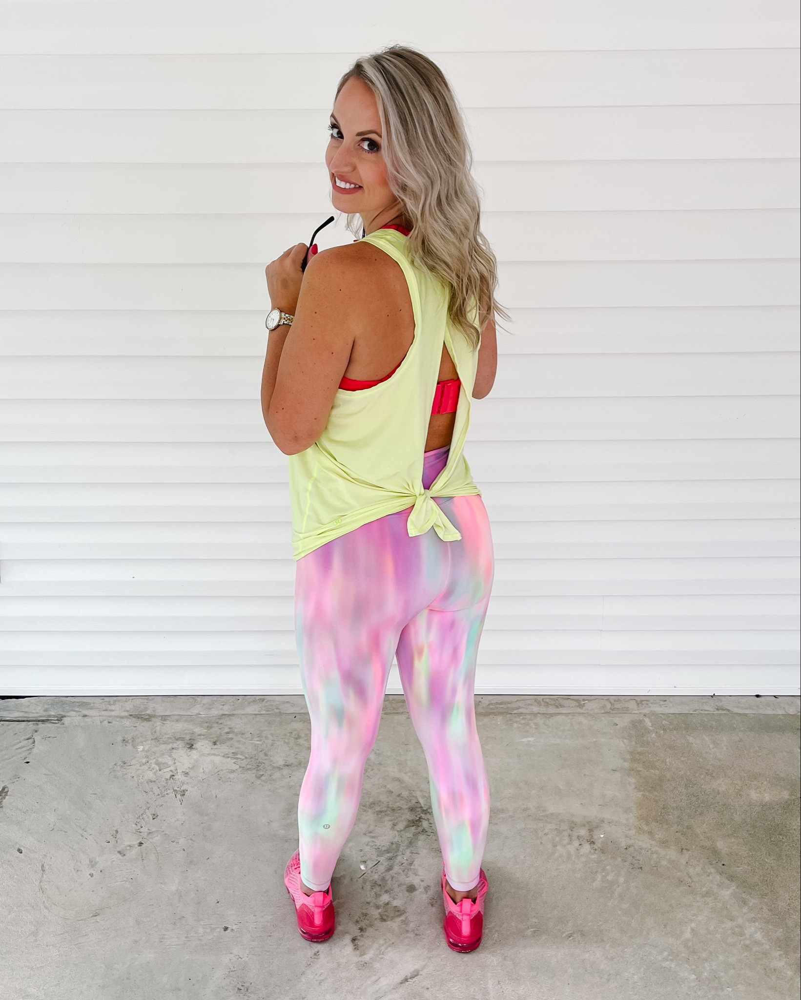 How fun are these lululemon leggings in psychedelic?! Wearing an 8  

#LTKMidsize
