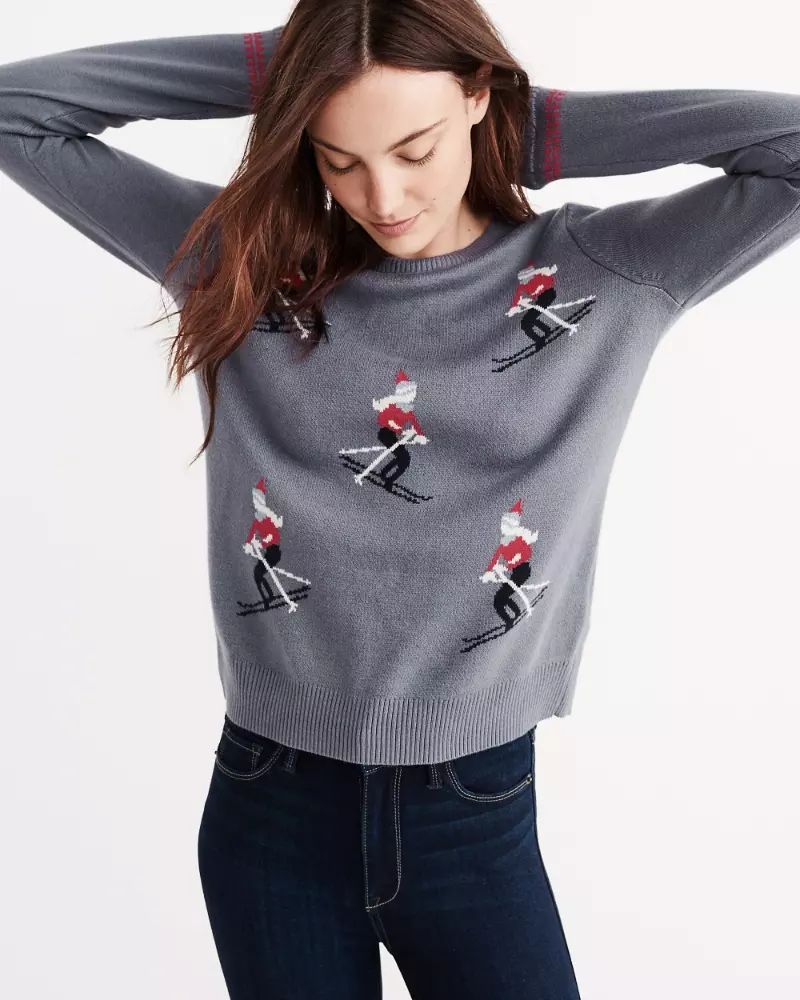 Ski Girl Crew Sweater | Abercrombie & Fitch US & UK