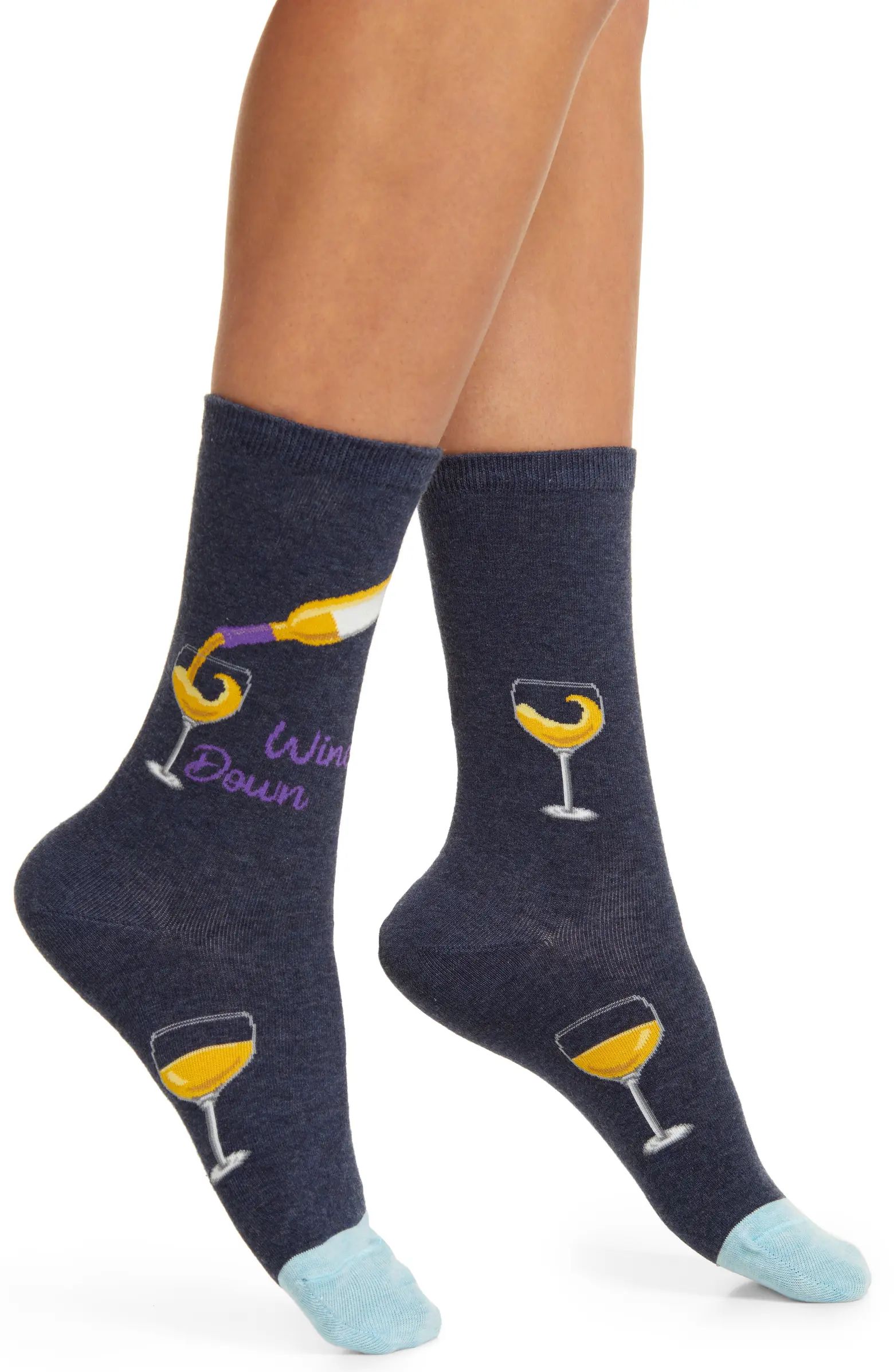 Hot Sox Wine Down Crew Socks | Nordstrom | Nordstrom