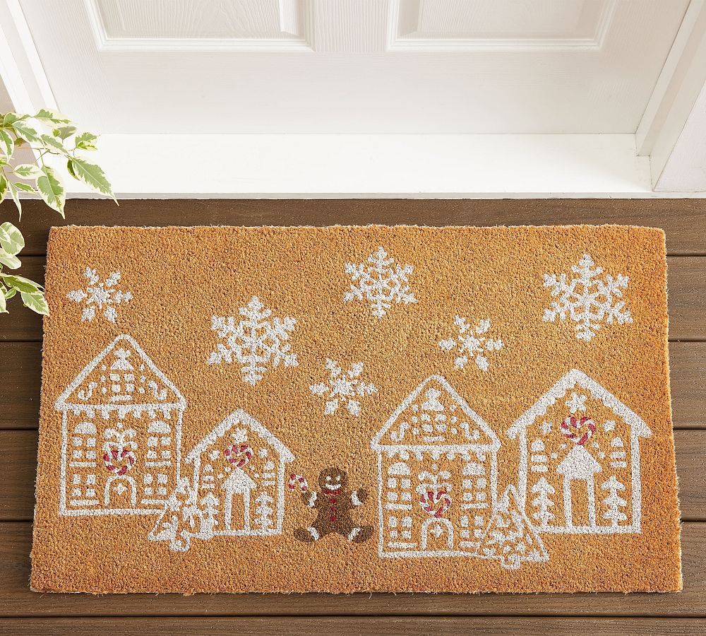 Mr. Spice Gingerbread Village Doormat | Pottery Barn (US)