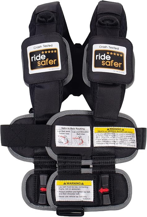 RideSafer Gen 5 - Extra Small (XS) Black, Lightweight, Compact, Portable Car Seat, 2+ years; 26.5... | Amazon (US)