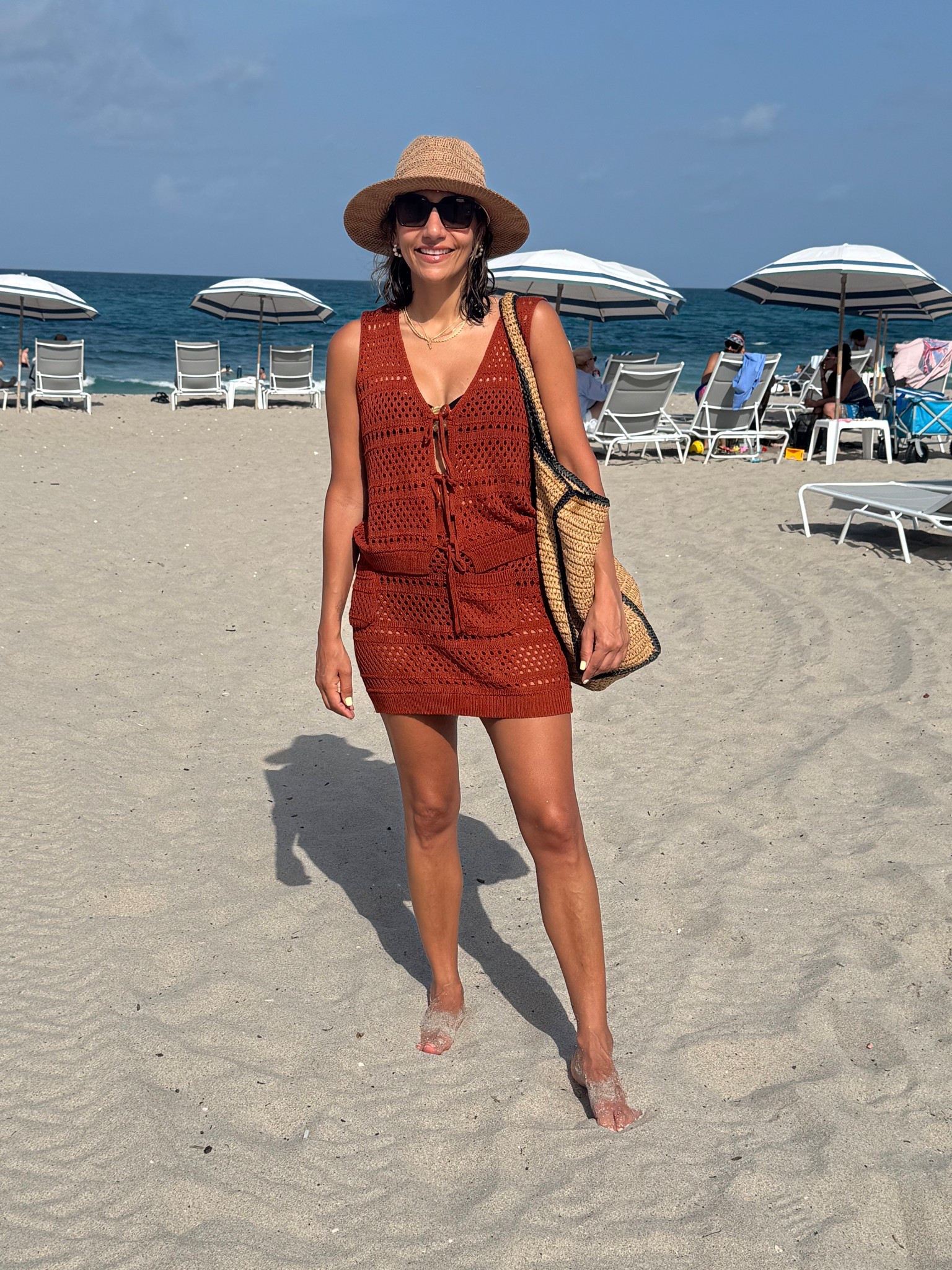 Love this Amazon two piece cover up 
Wearing small 

#LTKTravel #LTKOver40 #LTKSwim