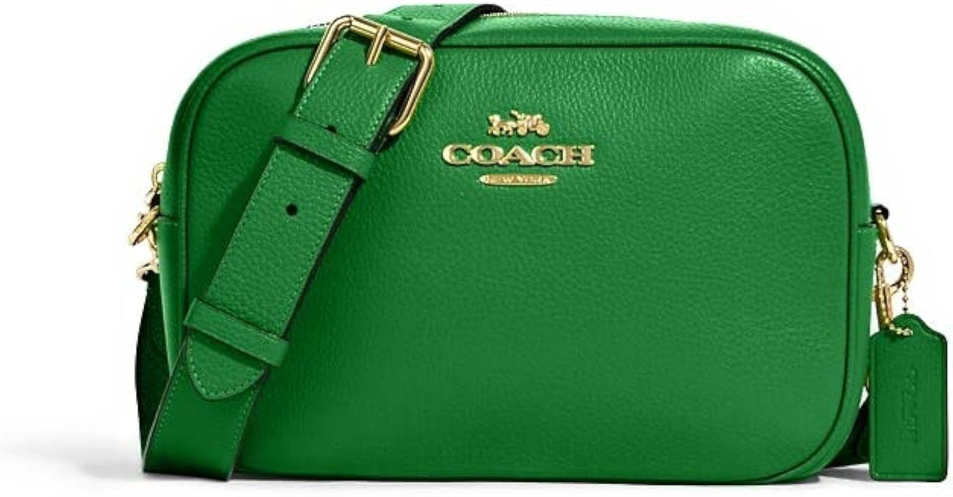 COACH Womens Jamie Camera Bag In Blocked Signature Canvas (IM/Kelly Green) | Amazon (US)