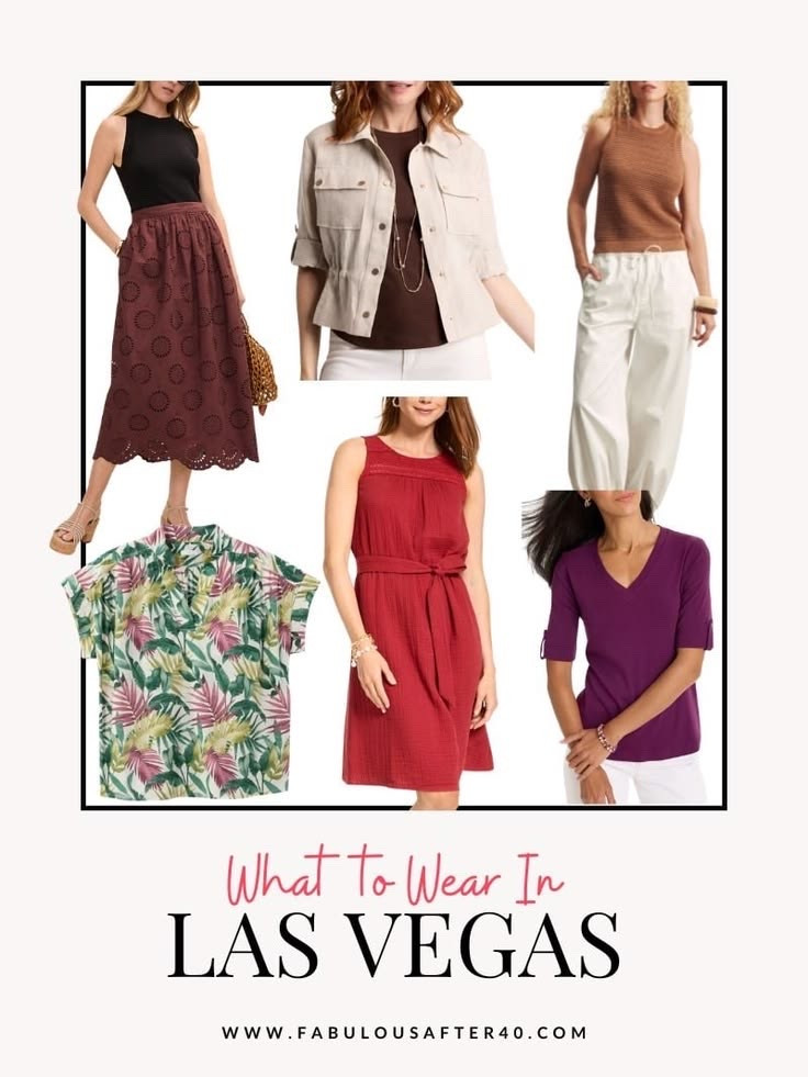 Las Vegas is one of those destinations where you can have fun with your wardrobe… but comfort is just as important as style! ✨🎲

If you’re wondering what to wear, my advice is to pack pieces that are lightweight, easy to mix and match, and comfortable enough for long days of exploring. Think linen trousers, breezy dresses, comfortable sandals or sneakers for daytime, and then switch to a chic dress or tailored separates with a pair of heels or elegant flats for the evening.

One thing I always remember? The casinos, restaurants, and shows can be surprisingly cool with the air conditioning, so a lightweight cardigan or blazer is always worth packing.